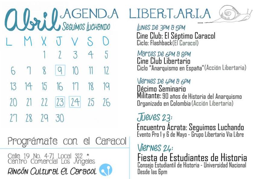 Agenda Libertaria Abril 2015